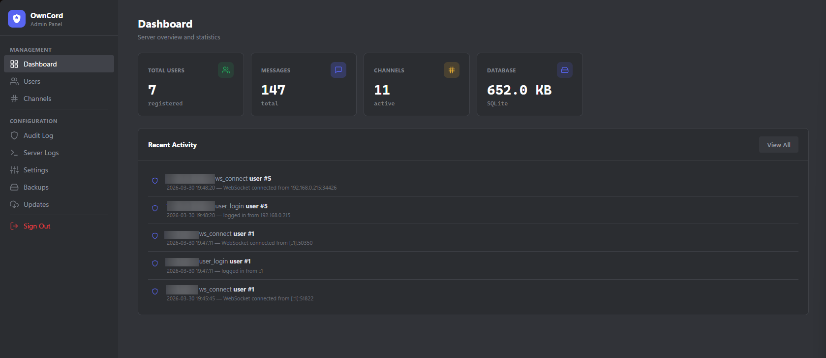 Admin Panel